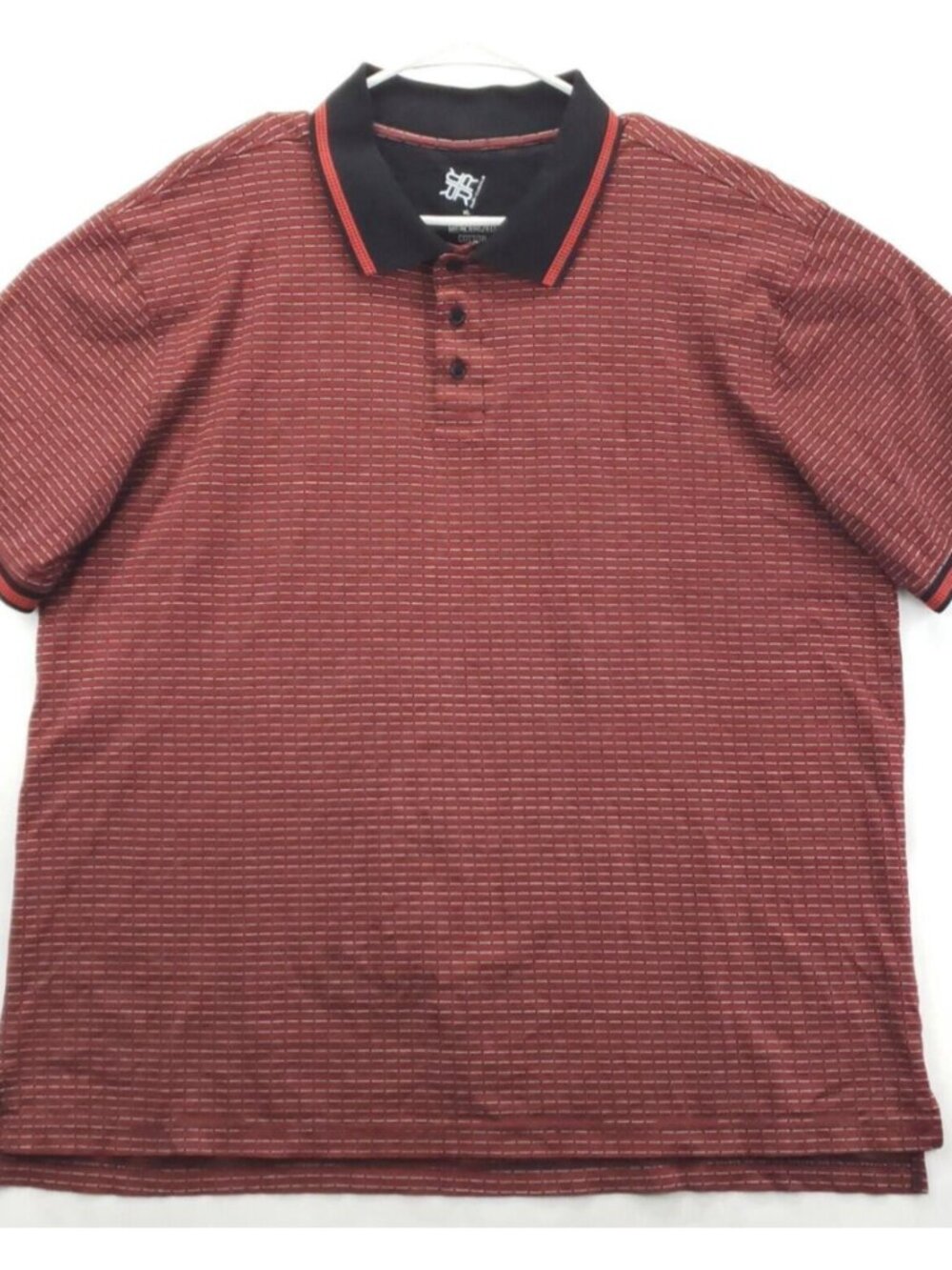 Rock & Republic R&R Casuals Polo Shirt Mens XL Red White Mercerized Cotton